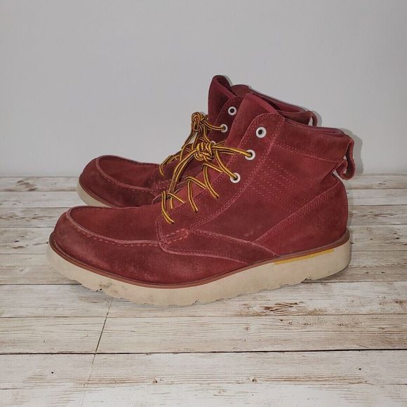 Nike ACG KINGMAN LEATHER 525387 667 DARK TRUE RED size 10.5 - Picture 2 of 11